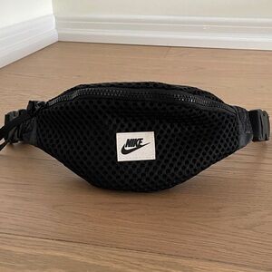Nike Black Mesh Belt Bag